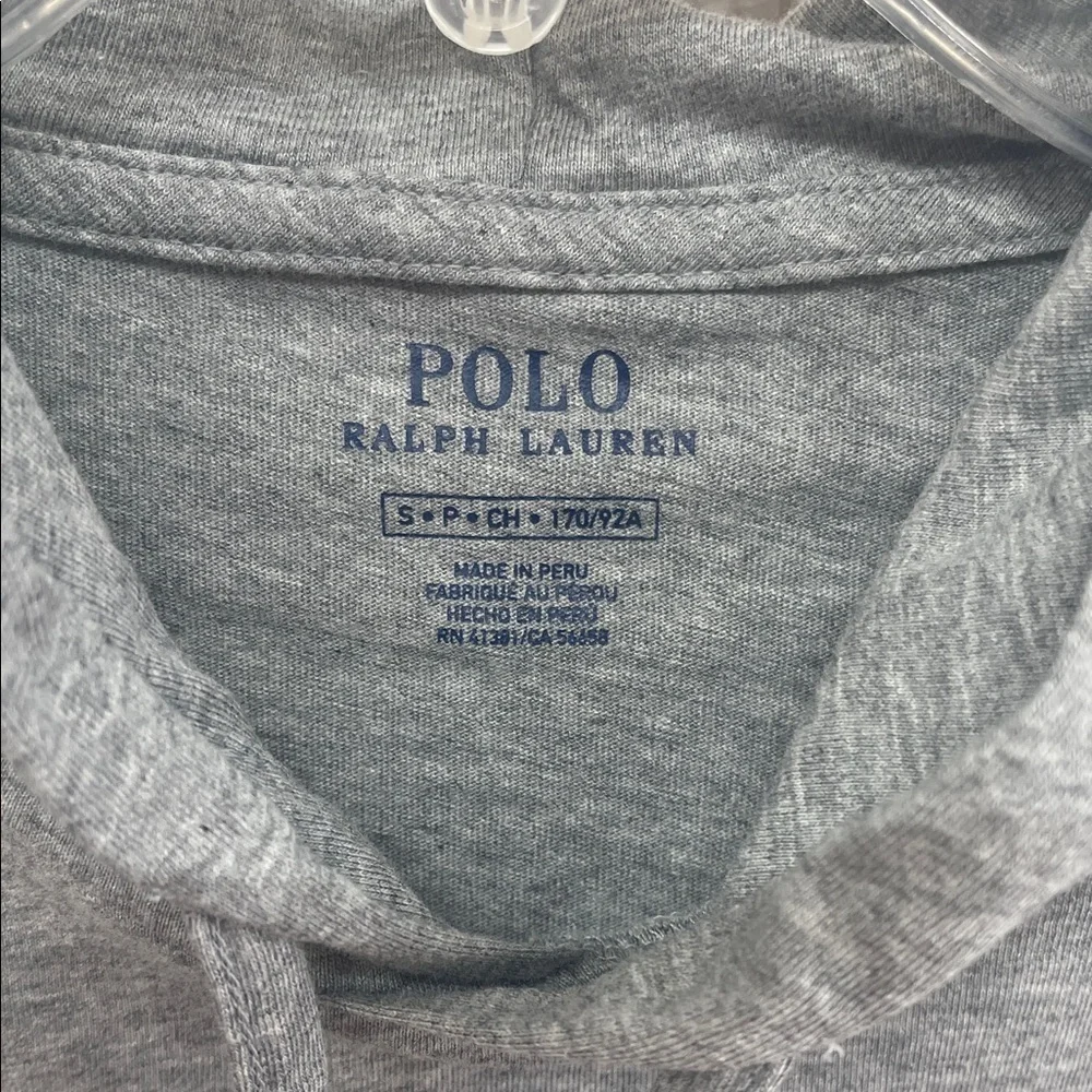 Polo by Ralph Lauren Light Gray Lightweight Hoodie Size Small